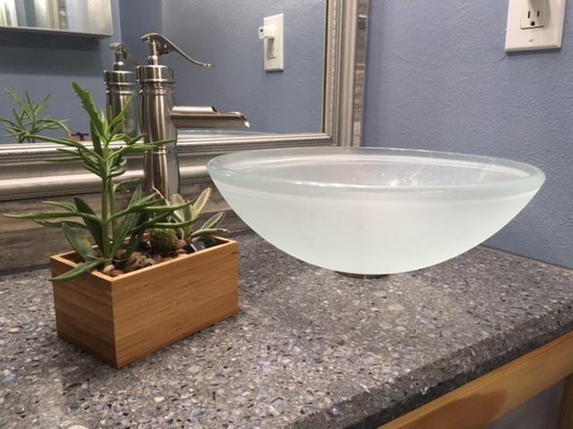 Frosted Glass Vessel