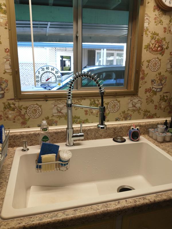 Our new sink and faucet.