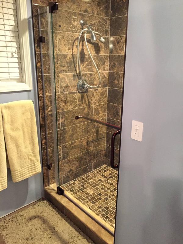 Vigo Pirouette Adjustable Frameless Pivot Shower Door