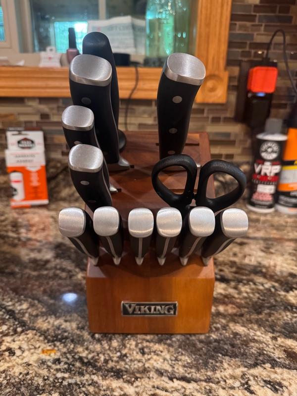 Customer photo for "Sharp knives with great blade strength."