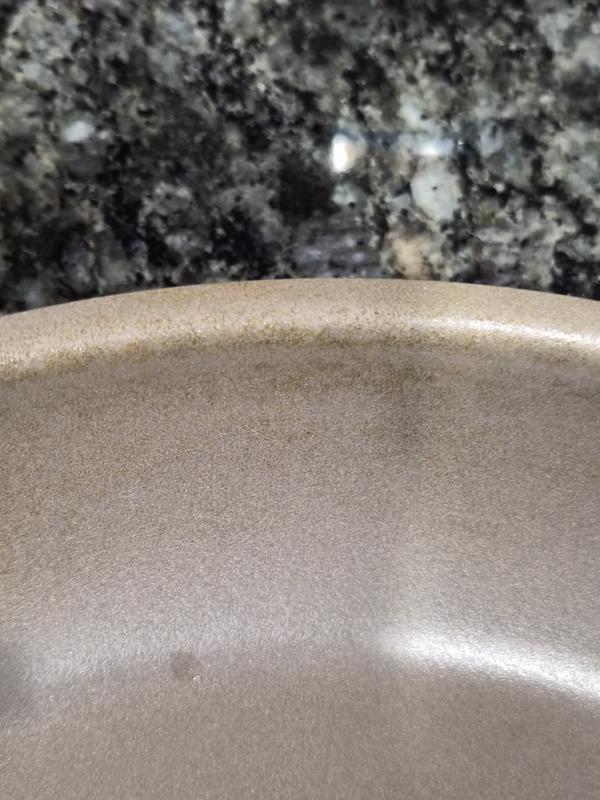 Discoloration around the rim
