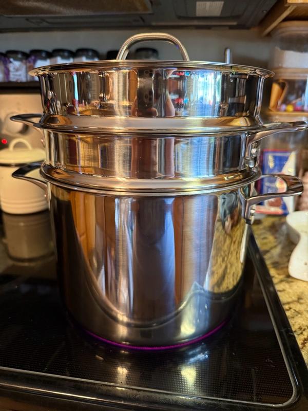 Viking 3-Ply Stainless Steel 8 Qt Multipot 4-Piece Set with Metal Lid