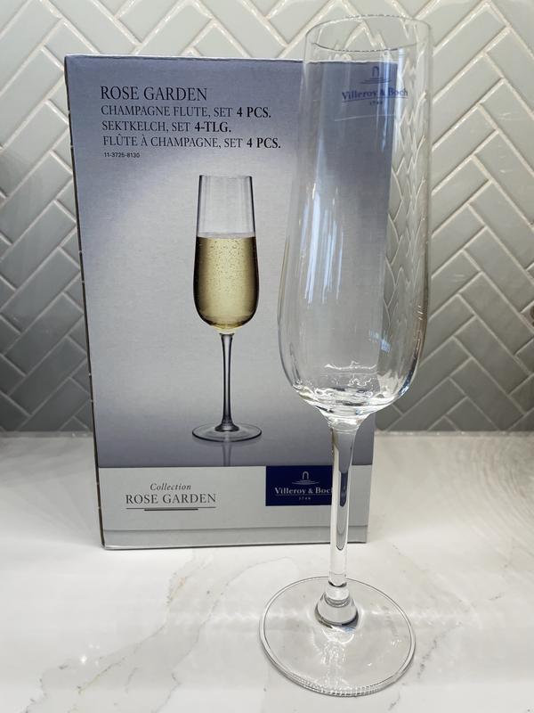 Villeroy & Boch Rose Garden champagne flute, set of 4 clear a € 30,65  (oggi)