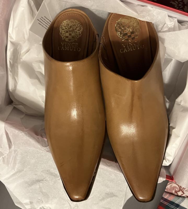 Vince Camuto Egwenny Western Suede Slip-On Mules
