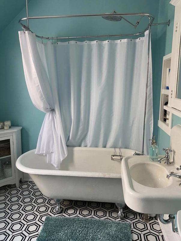 Tub shower curtain discount
