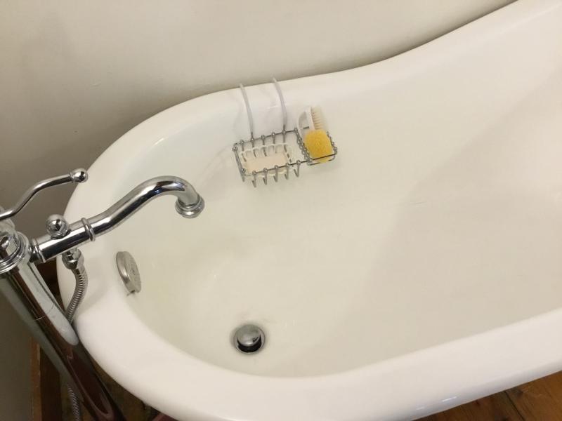 Clawfoot Tub Soap Dish - Shower Enclosure Riser Mounted
