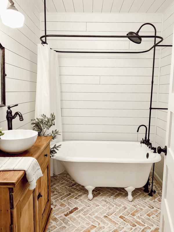 Randolph Morris 60 inch Clawfoot Tub Shower Enclosure with Watering Can Shower Head RM403SE-60ORB Oil Rubbed Bronze