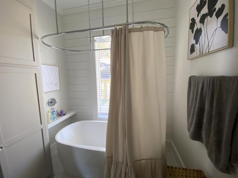 Randolph Morris 60 inch Clawfoot Tub Shower Enclosure with Watering Can Shower Head RM403SE-60ORB Oil Rubbed Bronze