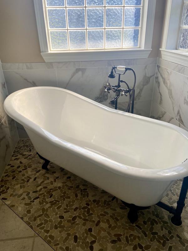 Charlotte 60 Inch Cast Iron Clawfoot Tub Package VTB