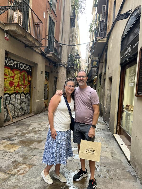 Comfy shoes walking all over in Barcelona