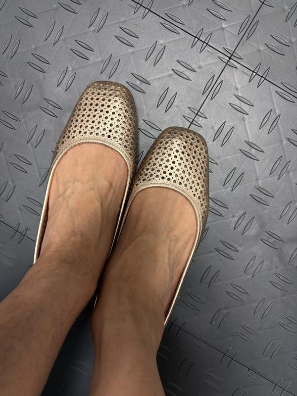Orinda Perf Square Toe Ballet Flat
