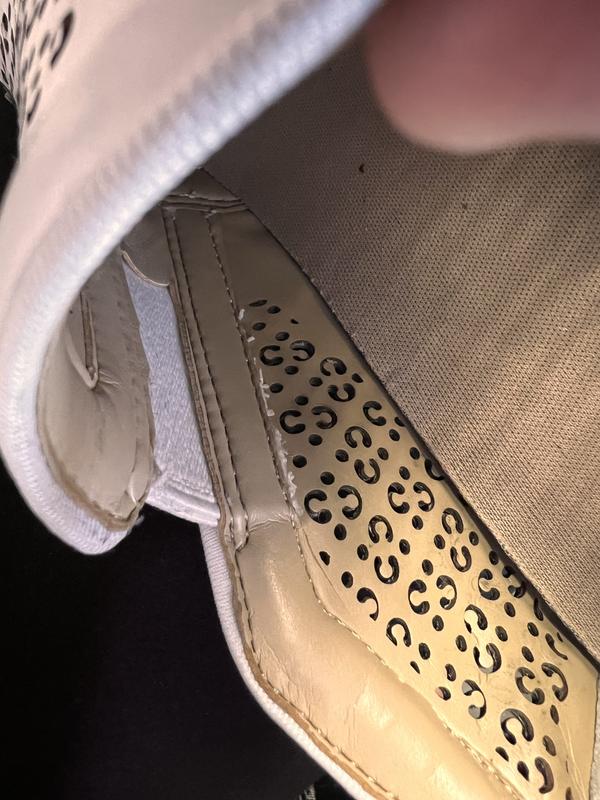 Customer photo for "Super cute but seam cuts my foot"