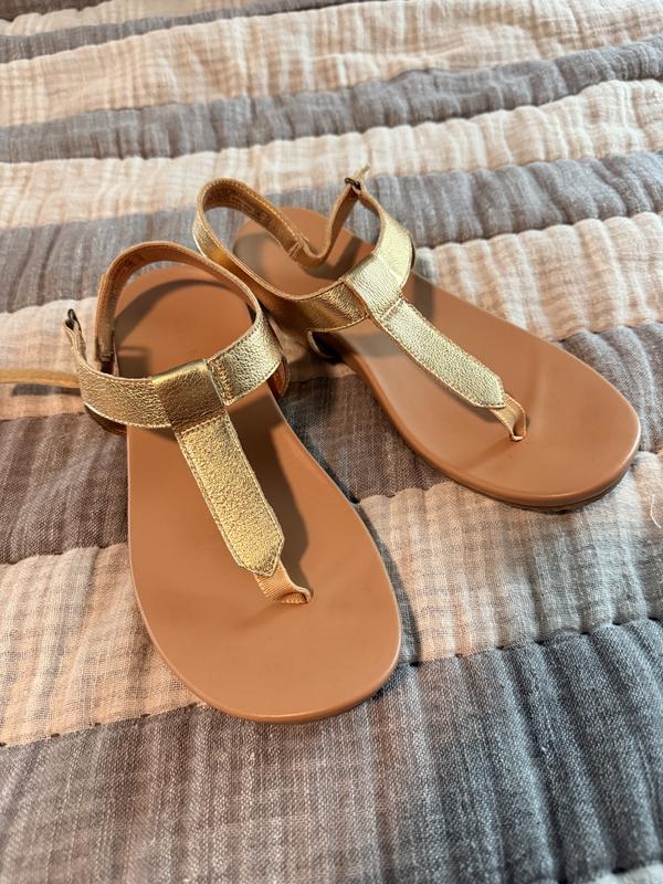 Customer photo for "Love a gold sandal!"
