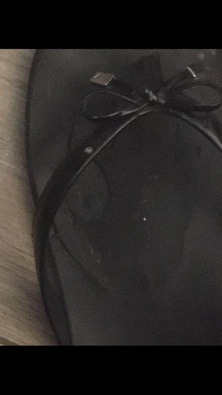 Holes in fabric covering bottom of show