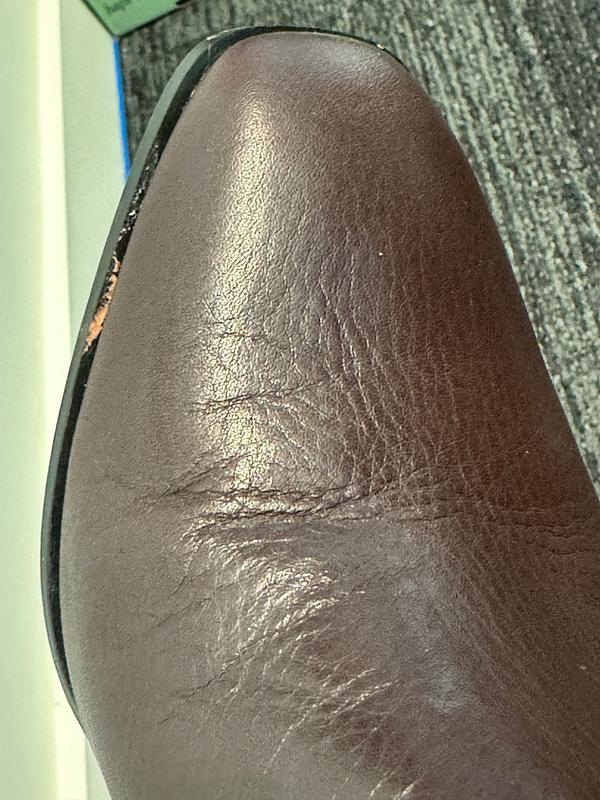 Second time worn - easily scratched and the coating comes off showing a light color underneath that looks terrible. No response from customer service.