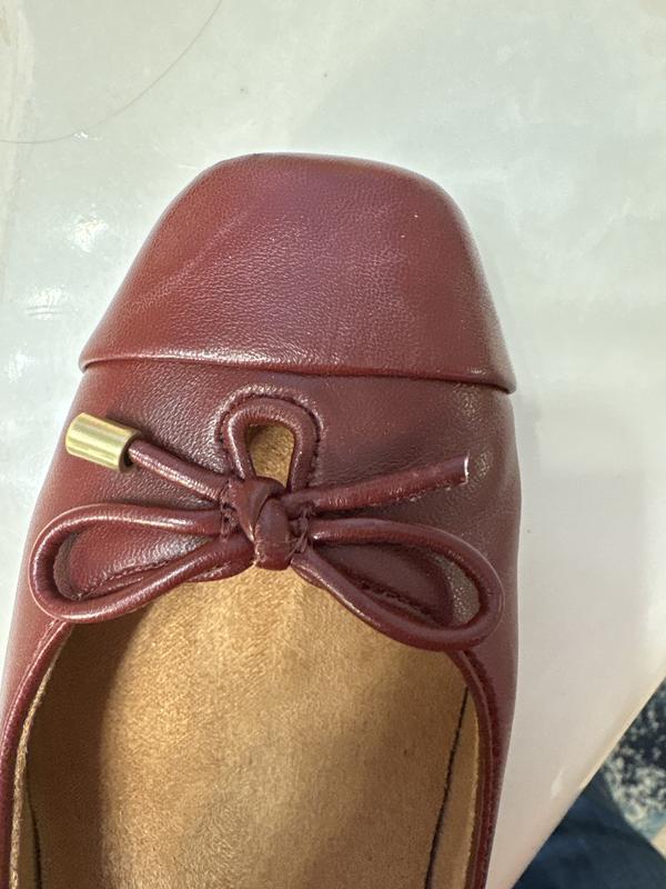 Customer photo for "Met,Gold on bow of shoe has fallen off. 1x worn"