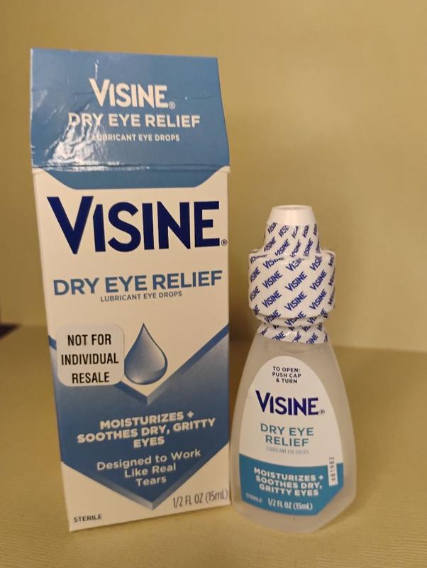 VISINE Dry Eye Relief Tired Eye Lubricant Eye Drops | VISINE