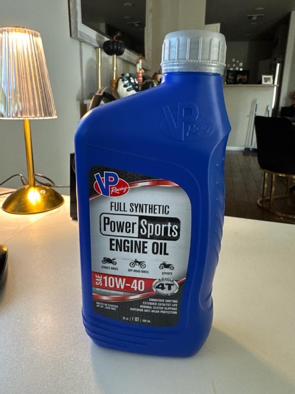 VP Racing Powersports Full Synthetic SAE Engine Oil 10W-40 Reviews