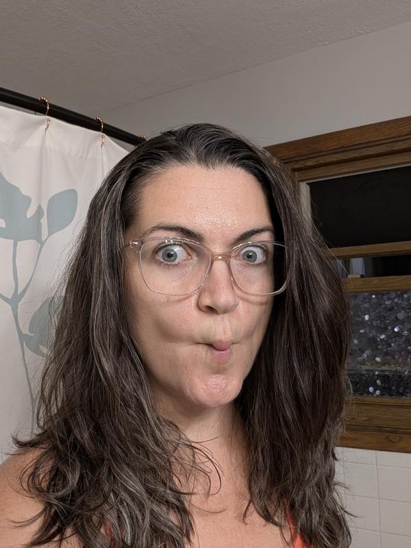 NWT Rxable Chelsea Morgan CM20211 Brown Blue Eyeglass Frames s-l400.jpg main image 4