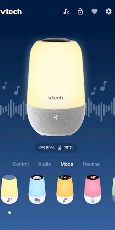 VTech  V-Hush Soothing Sleep Trainer Soother App to change light colors!