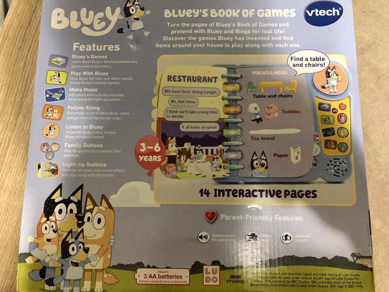 Vtech Bluey's Book of Games