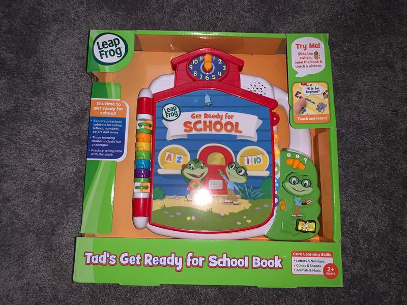 LeapFrog Tad's Get Ready for School Book - English Edition | Toys