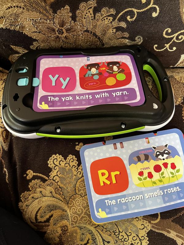 The back has a holding area for the flash cards which is very helpful. The cards can bend.