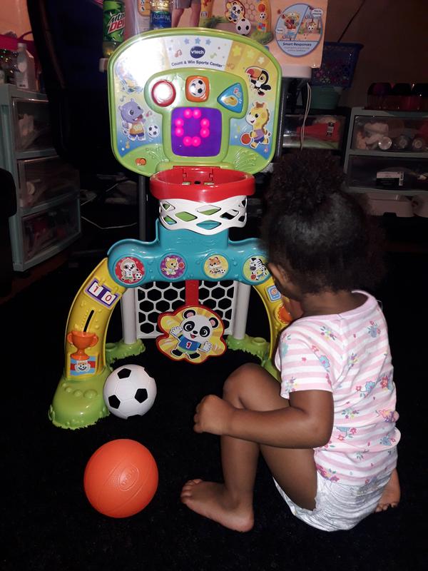 She was fascinated with all the buttons.