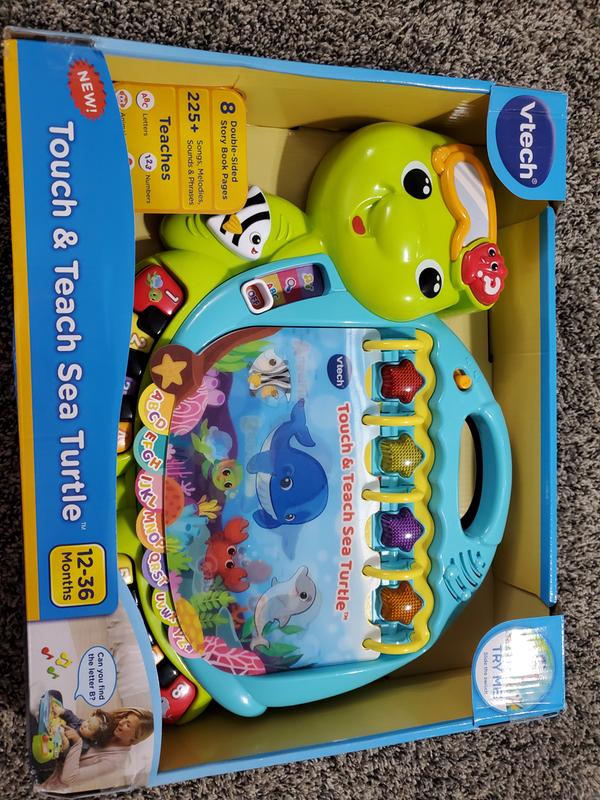  VTech Touch and Teach Sea Turtle Interactive Learning Book,  Green : Office Products