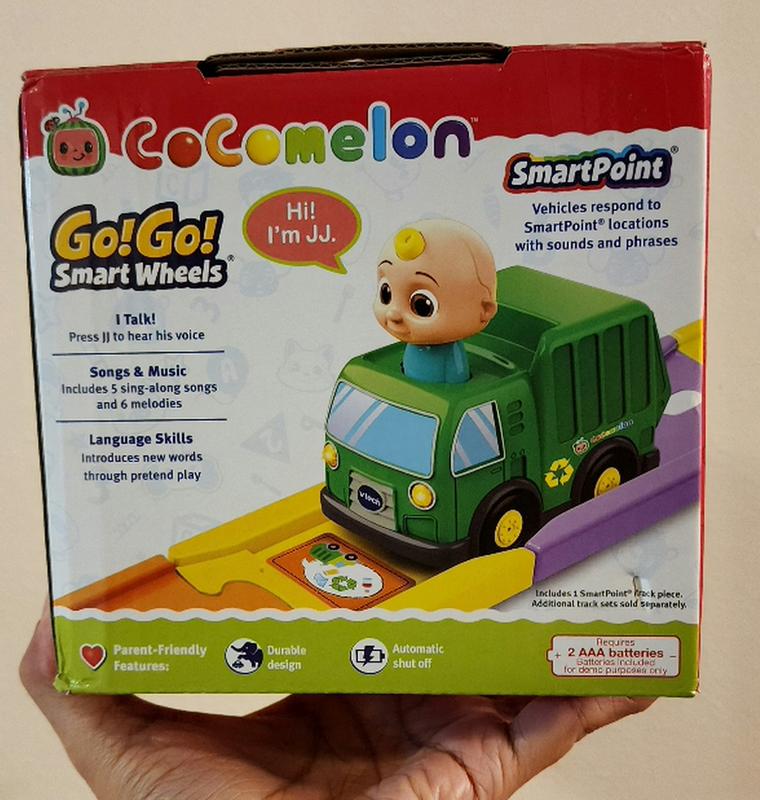 Vtech Toys CoComelon Go! Go! Smart Wheels JJ's Recycling Truck and Track