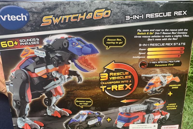 VTech Switch & Go 3-in-1 Rescue Rex - English Edition | Toys R Us