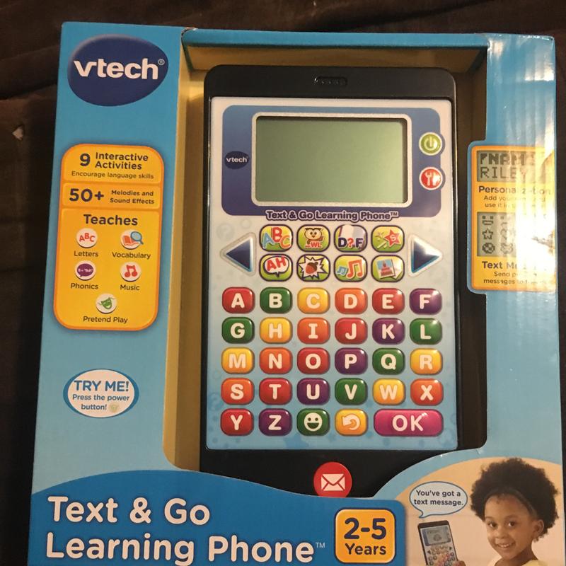 Text and store go learning phone