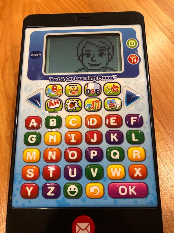 Vtech text & hot sale go learning phone