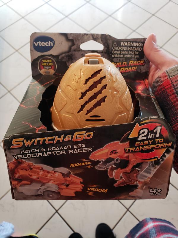 VTech® Switch & Go® Hatch & Roaaar Egg Velociraptor Racer™ Transforming  Vehicle