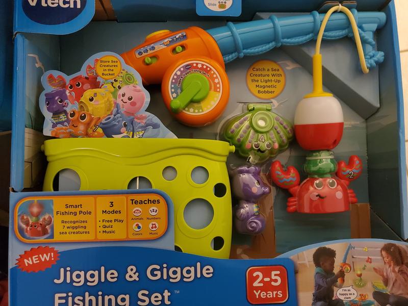 VTech Jiggle & Giggle Fishing Fun Playset Smart Pole Light Up