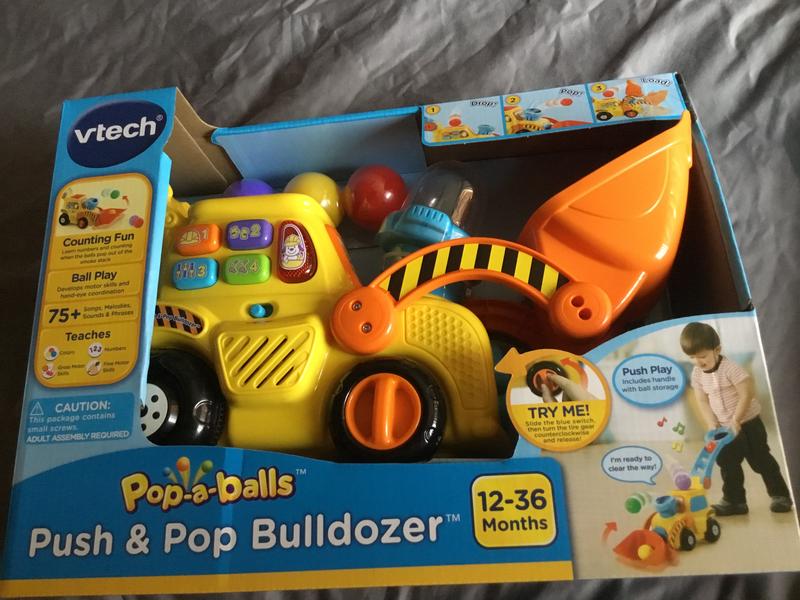 VTech Pop-a-Balls Push & Pop Bulldozer (80-506000)