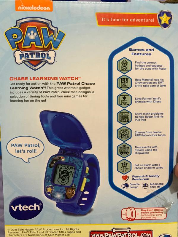 vtech paw patrol chase learning watch