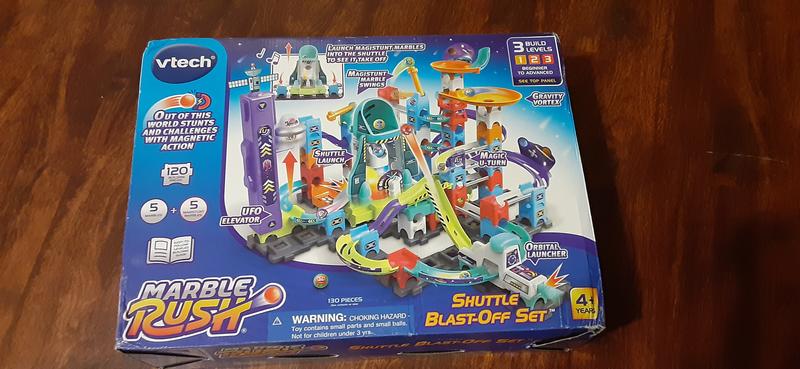 VTech Marble Rush Shuttle Blast-Off Set Explore STEAM Skills 130-Pieces New  Toy
