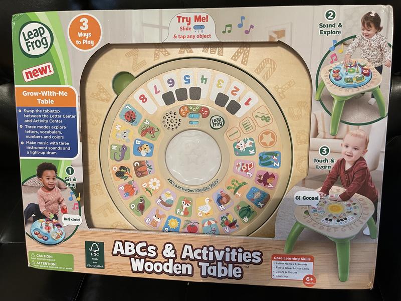 LeapFrog ABCs and Activities Wooden Table English Edition R Exclusive Toys R Us Canada