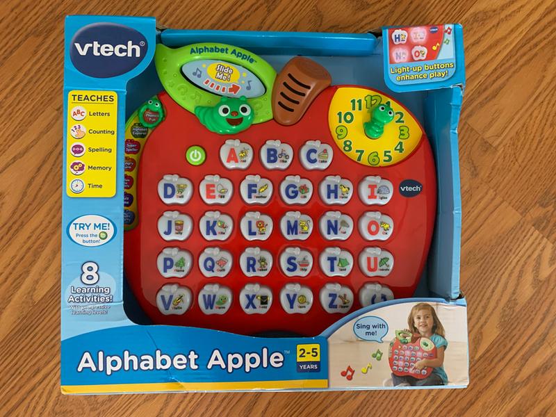 VTech Alphabet Apple Learning Toy Letters Counting Spelling Memory Time 8 Games for sale online 