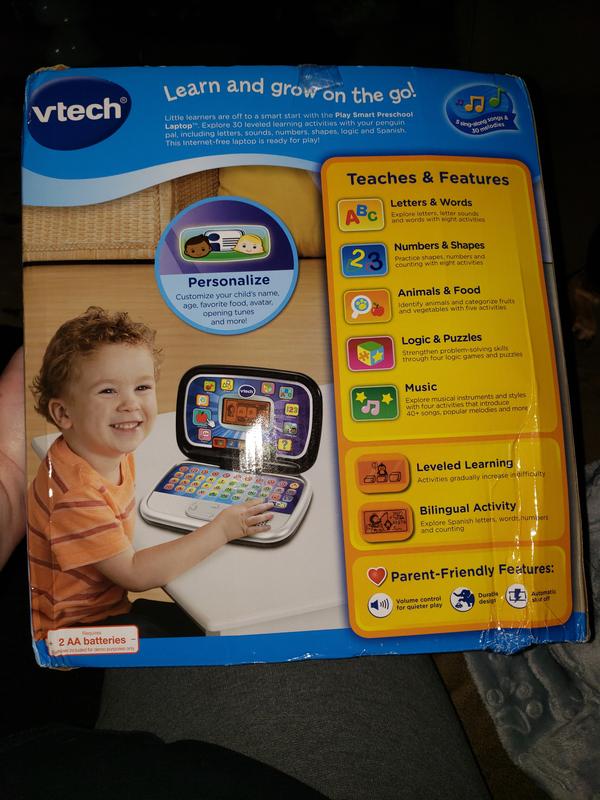Vtech Play Smart Preschool Laptop Black