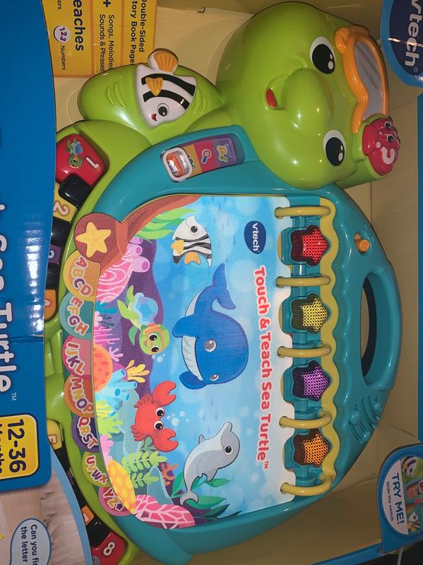 VTech Touch & Teach Sea Turtle Interactive Learning Book for Kids,  Encourages Reading