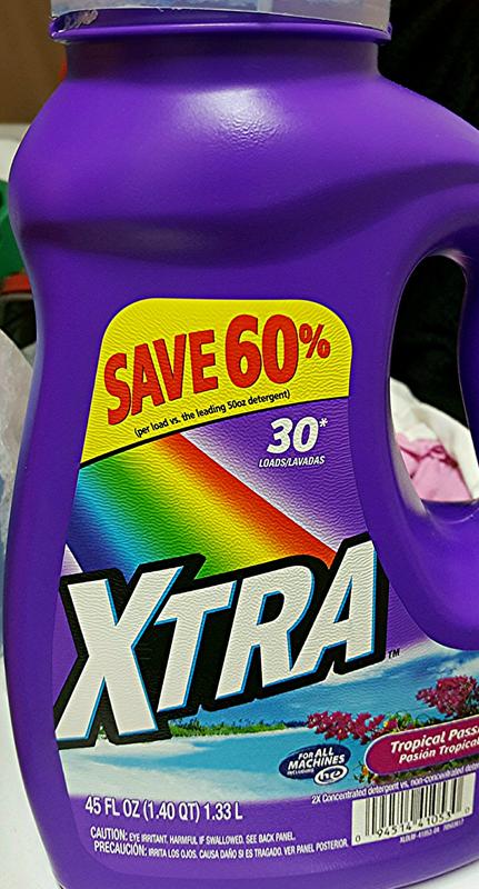 Xtra Liquid Laundry Detergent,. Tropical Passion, 210 loads