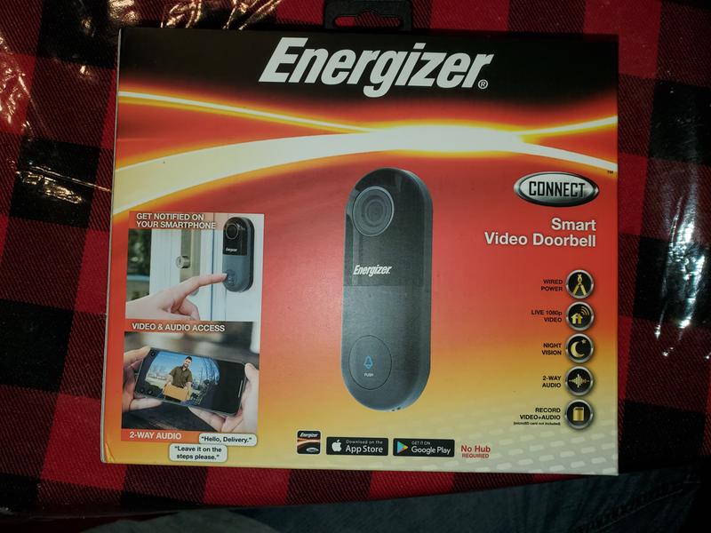 energizer smart 1080p wired video doorbell