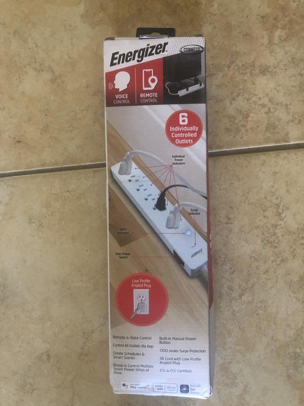 Enerizer Connect Smart Wi-Fi 6-Outlet Smart Surge Protector