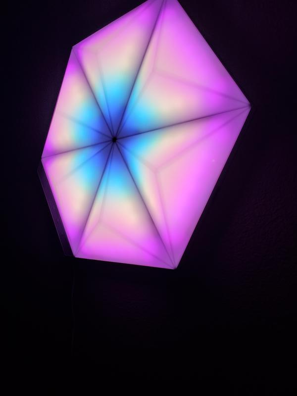 Monster LED Smart Modular 3D LED Art 2 Panel PRISM Add-On Pack, Requires  Starter Pack