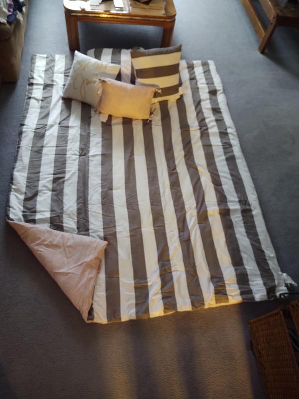 Laid it on floor to take picture