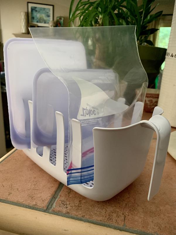 YouCopia Dry+Store Bag Drying Rack and Bin Set
