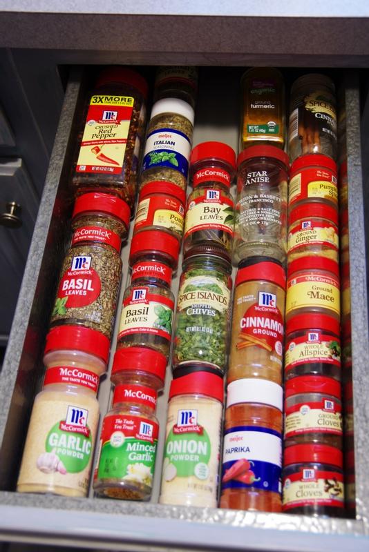 My spice drawer, 1 standard width & 4 reduced width Liner