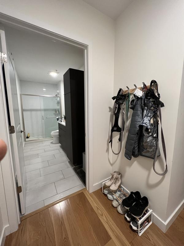 Customer photo for "Sleek, elegant, shoe rack!"